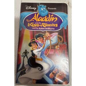 Disney VHS Aladdin and the King of Thieves w/ Case Robin Williams